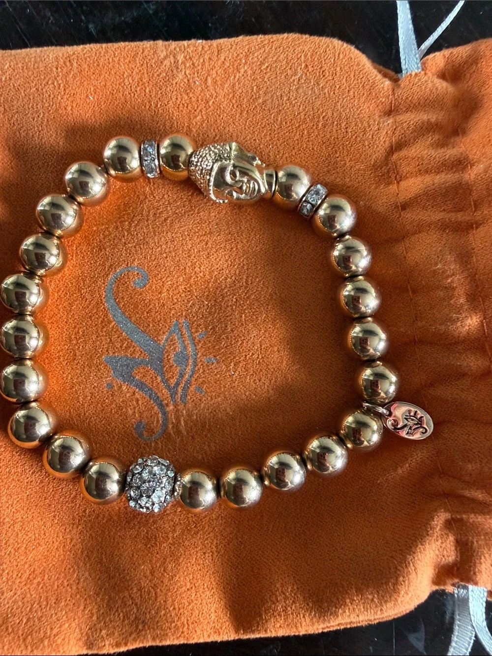 NOGU 18k Rose Gold and Silver | Gilded Buddha Bracelet
